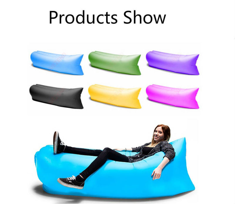 Air, 100%Nylon Ripstop Filling and Nylon Fabric Inflatable Hangout Sleeping Bag