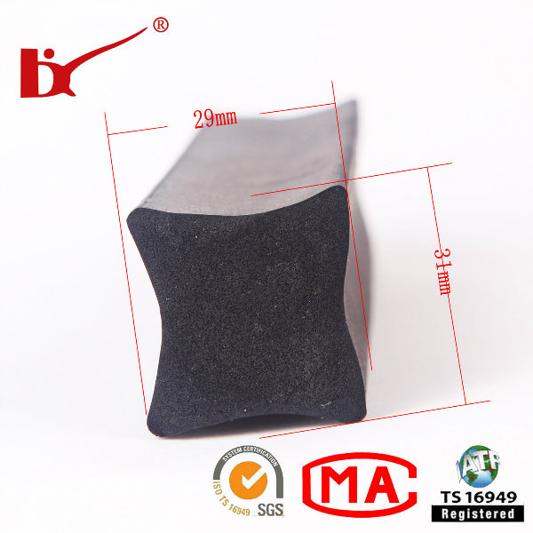 Extruded EPDM Foam Rubber Strips with Customized Size
