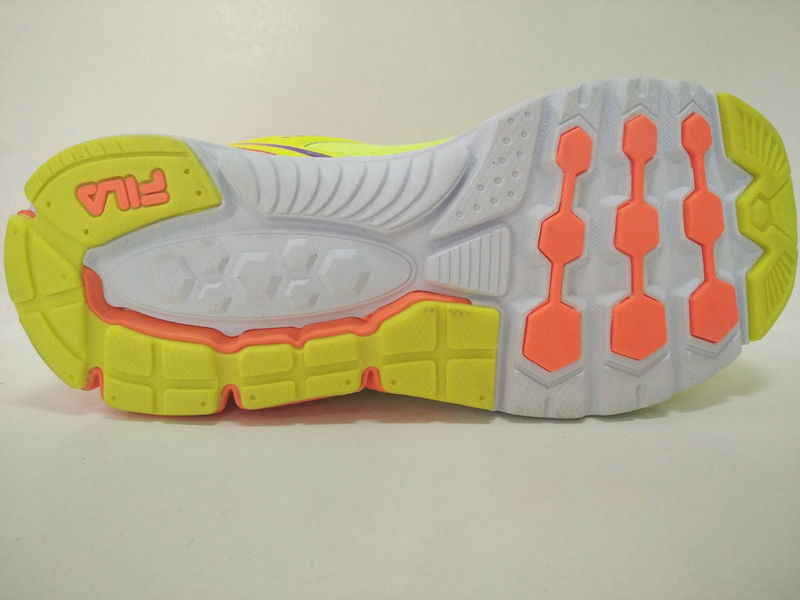 Bright Color Florescent Yellow Sports Footwear