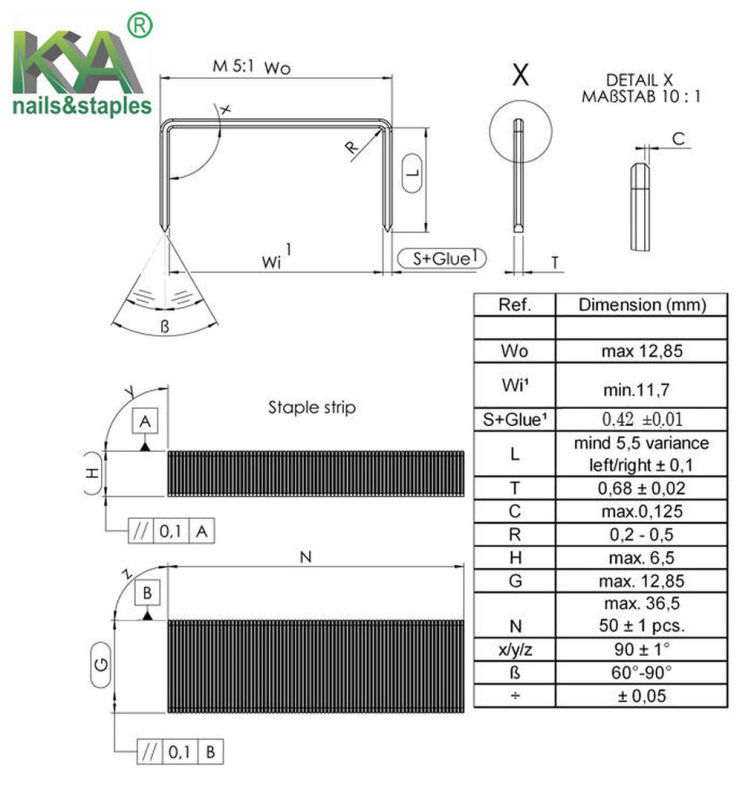 24/6 Galvanized Office Staples Pins