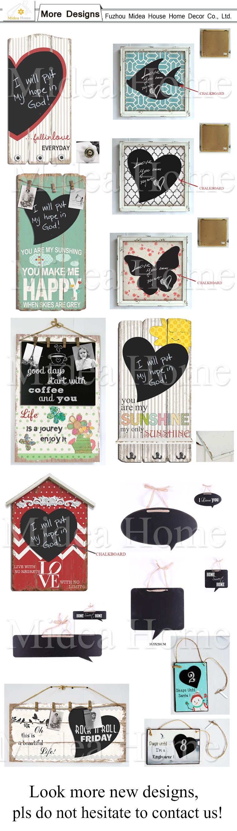 Low MOQ High Quality Indoor Display Chalkboard, Wooden Message Board