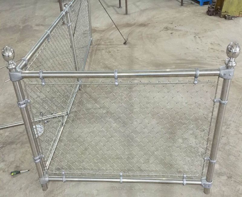 Galvanized or PVC Coated Temporary Construction Chain Link Fence