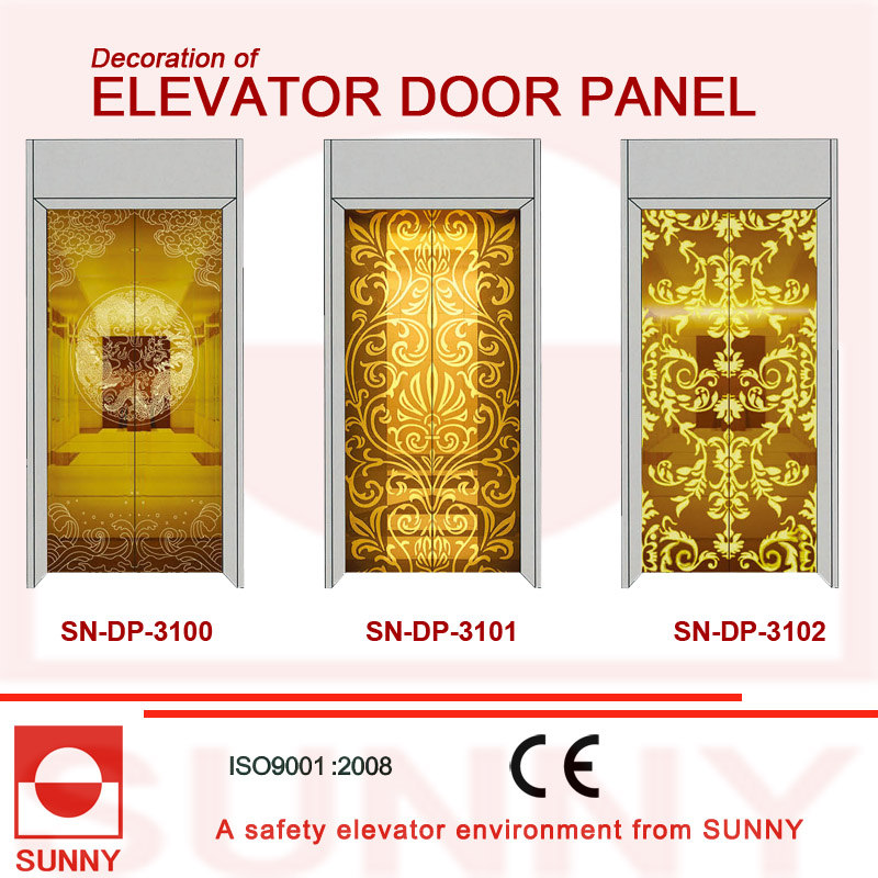 St. St Golden Door Panel for Elevator Cabin Decoration (SN-DP-397)