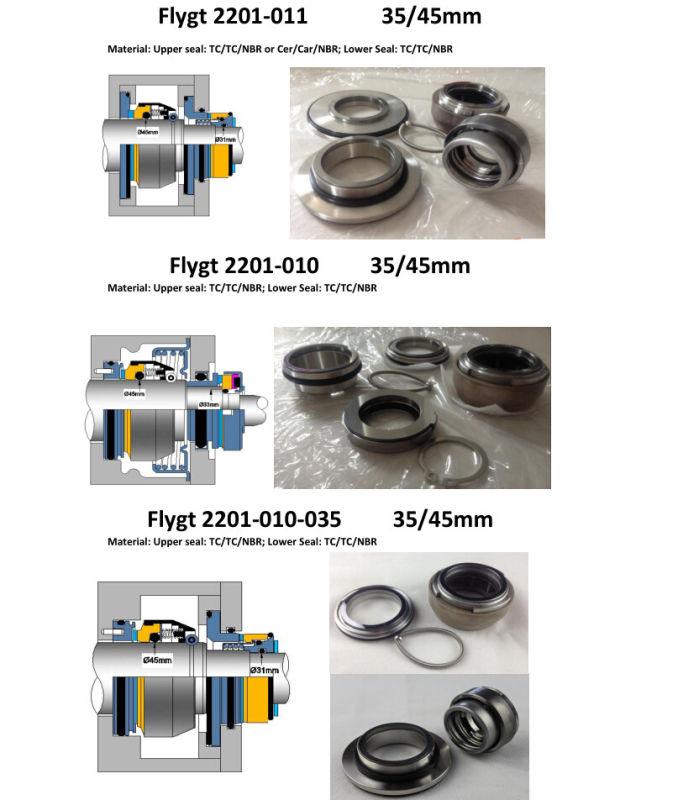 Mechanical Seal for Flygt Pump Flygt 2400 60mm