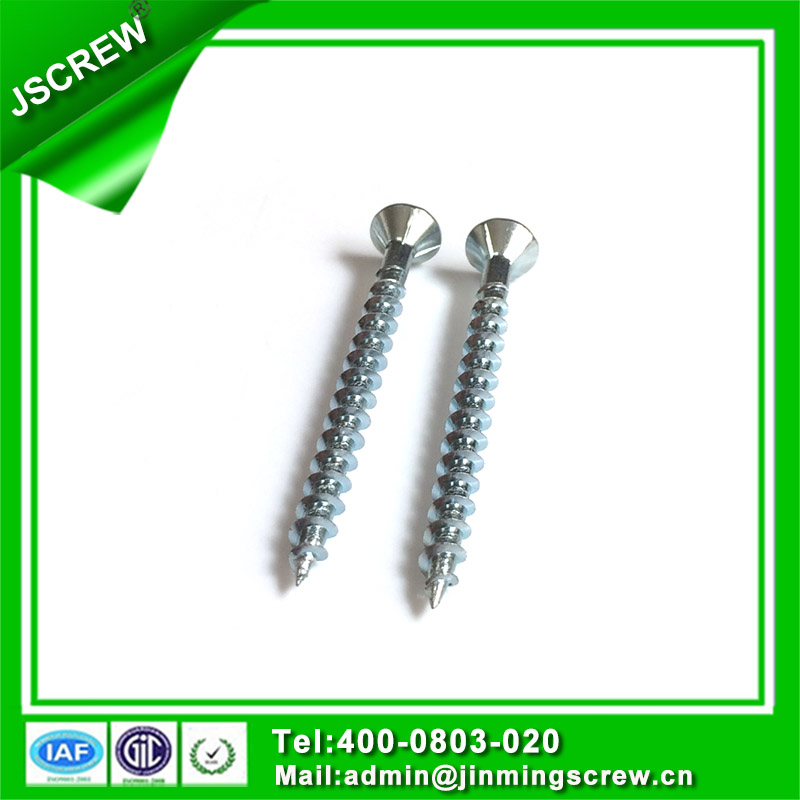 M4 Zinc Plated Flat Head Self Tapping Screw for Wooden