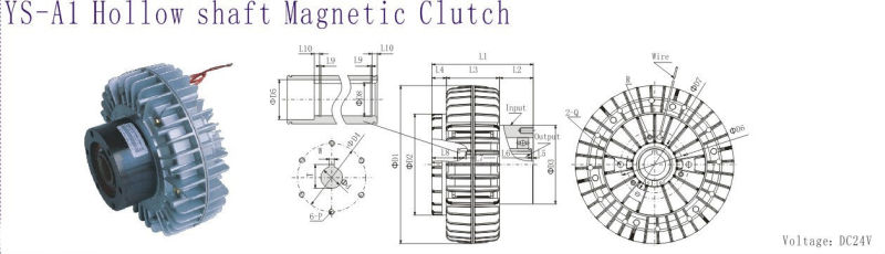 100nm Ys-10A1 for Rolling Hollow Shaft Magnetic Powder Clutch