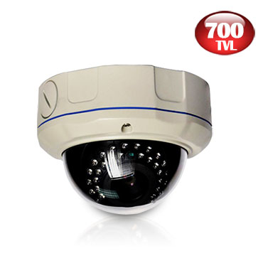 700tvl 960h Security IR Vandal-Proof Dome CCTV CCD Camera