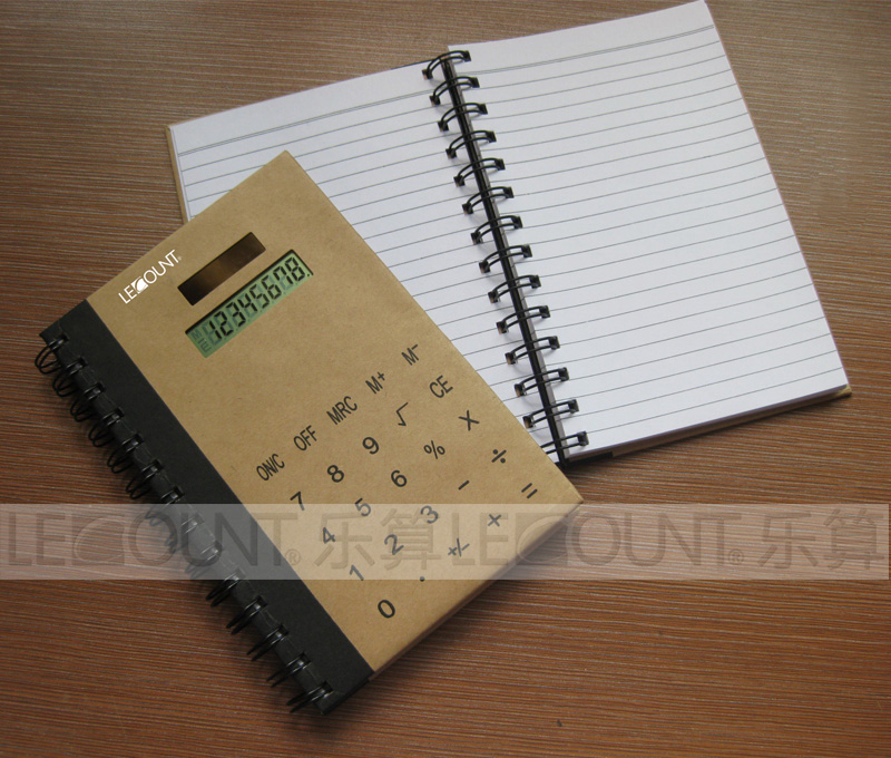 PVC Covers Notebook Calculator with Memo and Ball Pen (LC810B)