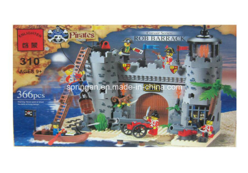 Pirates Series Designer Fort Rob Barrack 366PCS Block Toys