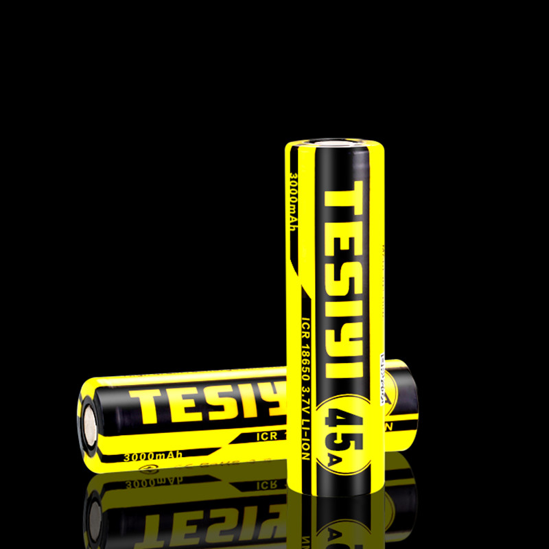 High Quality Lithium 3.7V 3000mAh Tesiyi 18650 Battery 45A