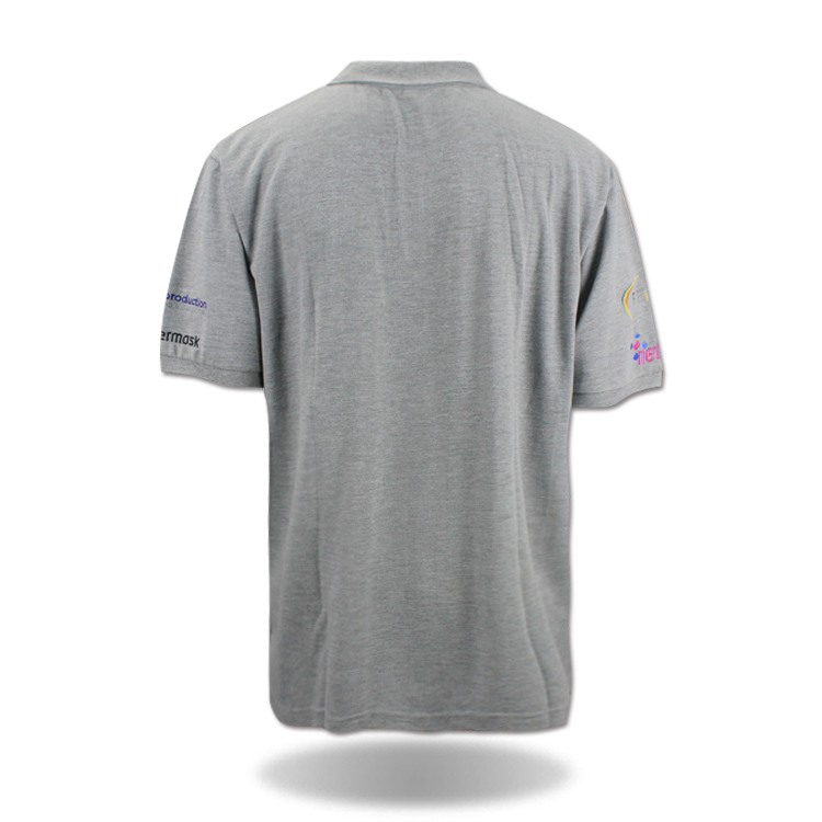 Shenzhen Garment Manufacturer Fashion Cotton Grey Man Polo T-Shirt