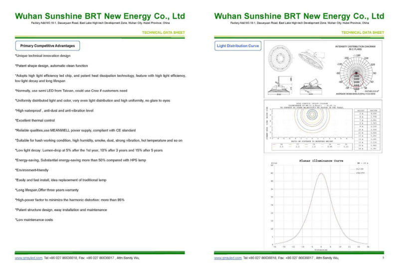 140W Competitive Light-Weight and Excellent LED High-Bay Light That Can Replace a 400W Metal Halide Lamp