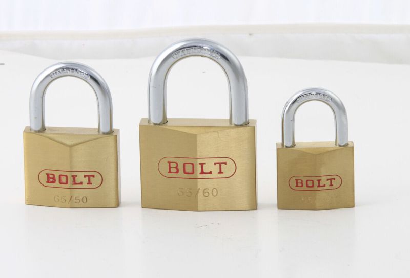 Diamond Brass Rhombic Type Padlock with Double Locking