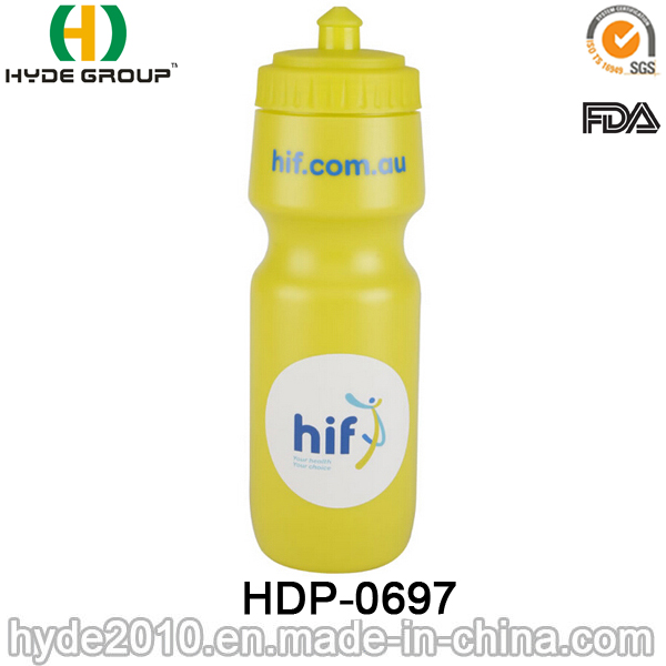 2017 Promotion BPA Free Plastic Running Sport Bottle, PE Plastic Sport Water Bottle (HDP-0697)