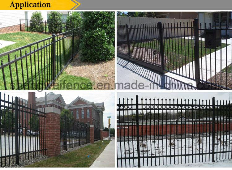 Economic Ornamental Wrought Iron Metal Garden Fence Panel