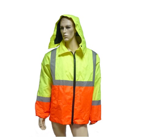 Hi-Viz Safety Reflectice Parka with Long Sleeve