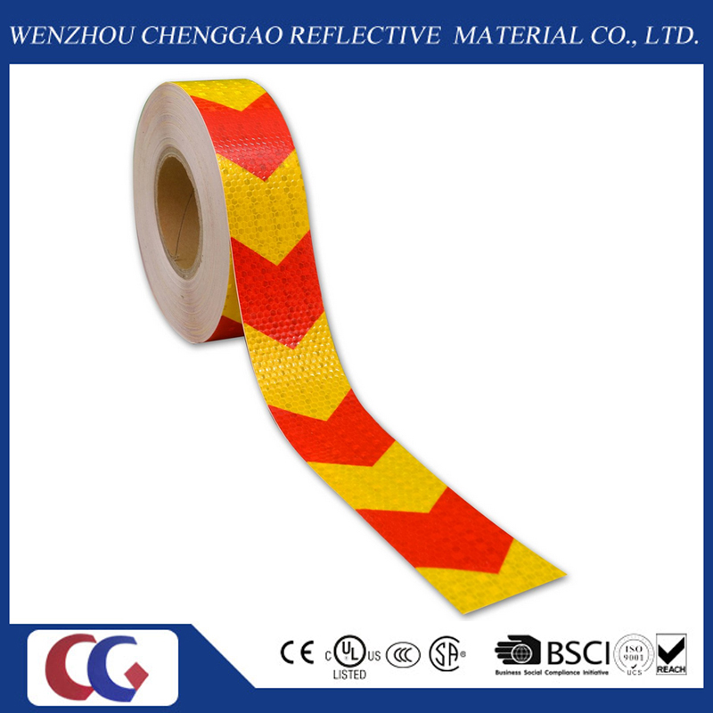 PVC Honeycomb Arrow Design Reflective Sticker Rolls 5cm (CG3500-AW)