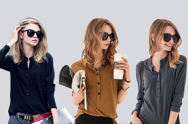 New Office Ol Blouse Long Sleeve Chiffon Shirt Plus Size Ladies Blouses for Women Work Shirt