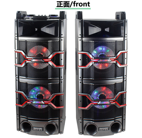 2.0 Professional EQ Laser Light Speaker Sound System Power DJ Stage Speaker Stero Subwoofer E245