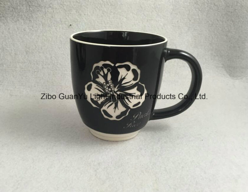 Sandblast Mug, Engraved Mug, Ceramic Mug with Engraved Logo