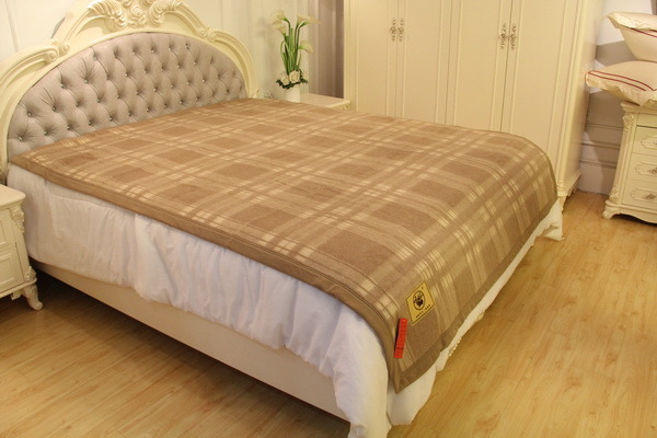 Camel Wool Lattice Blanket/Cashmere Fabric/Yak Wool Textile/Bed Sheet/Bedding