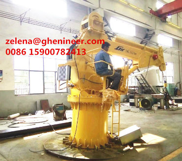 3t8m Telescopic Boom Tugboat Deck Crane