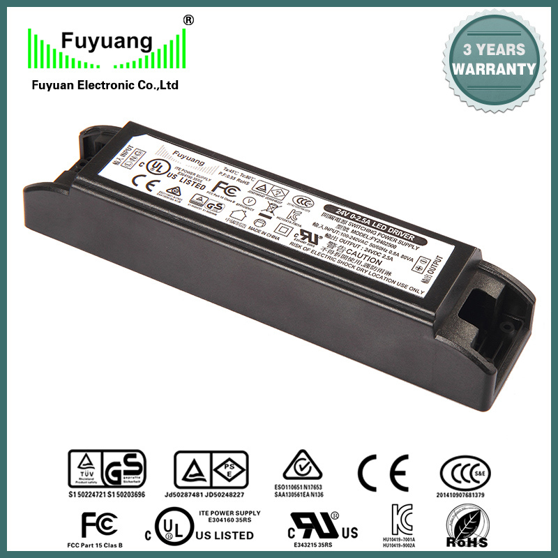 24V1a 2A 3A 4al5a 6A 7A 8A 9A Constant Voltage LED Driver (FY2403000)