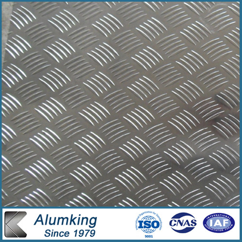 0.6 Mm Bar Height Embossed Aluminium Sheet