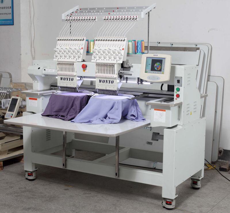 Tajima Style 2 Head Industrial Computerized Embroidery Machine Wy1202c