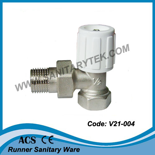 Angle Radiator Valve with Lockshield (V21-002)