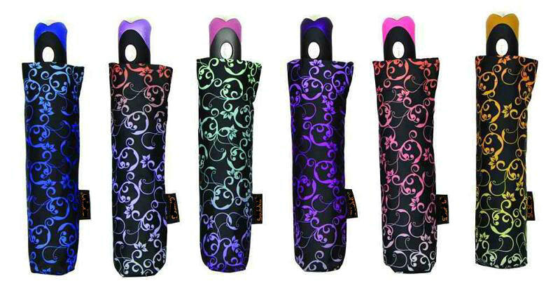 Decorative Pattern Compact Open&Close Umbrellas (YS-3FD22083971R)