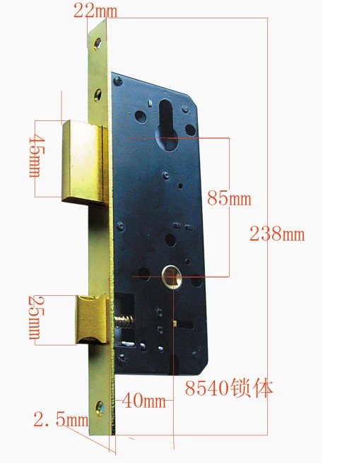 , Wood Door Lock Body, Bathroom Lock Body, Rim Lock Body, Lock Body Al-8040