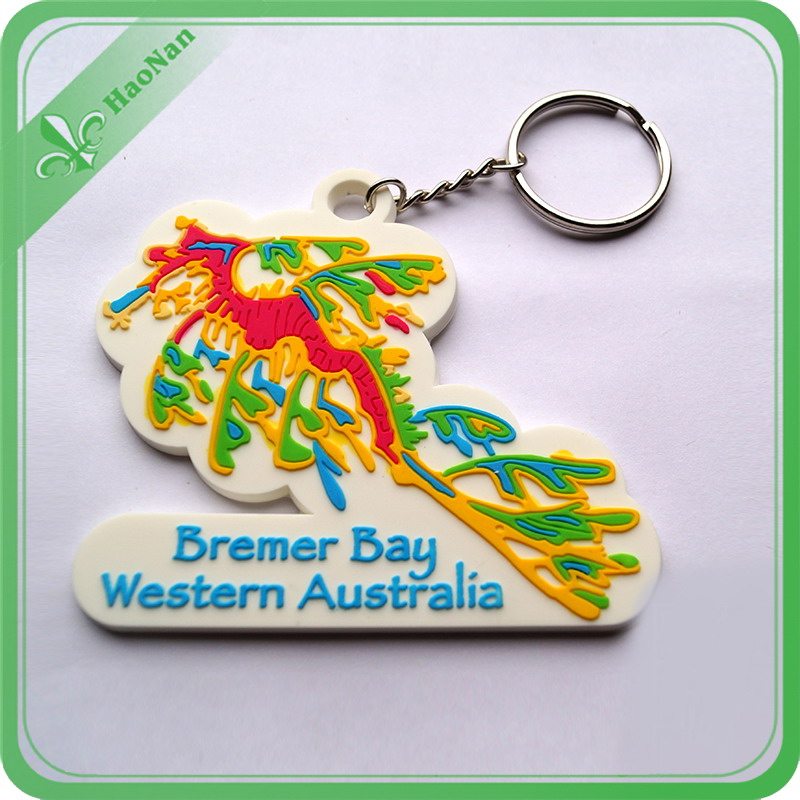 Custom Little Souvenirs PVC Material Mini Keychain