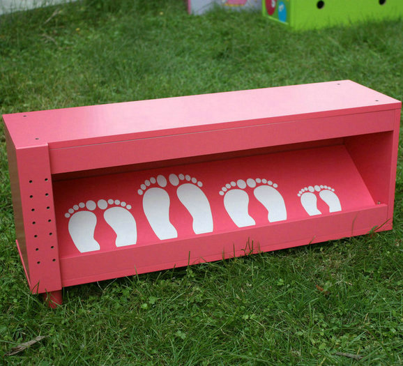 Wooden Shoe Rack (W08C014)