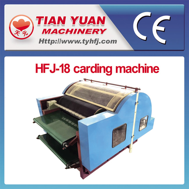 Nonwoven Without Dust Fiber Cotton Sheep Wool Carding Machine