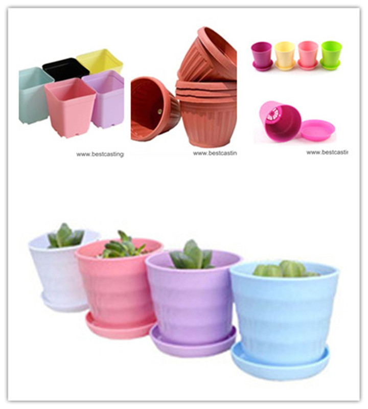 Hot Selling Colorful Plastic Flower Pot for Home Decoration