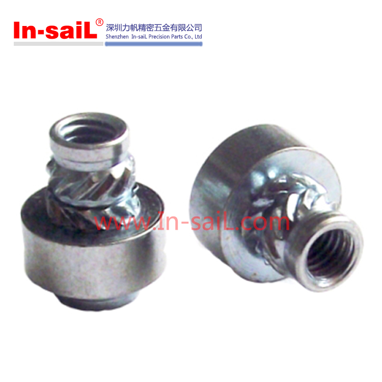 Knurled Threaded Insert Aluminum Nuts