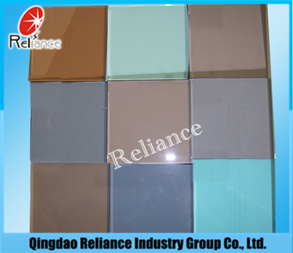 Clear Reflective Glass/Light Golden Reflective Glass/Building Glass with ISO9001