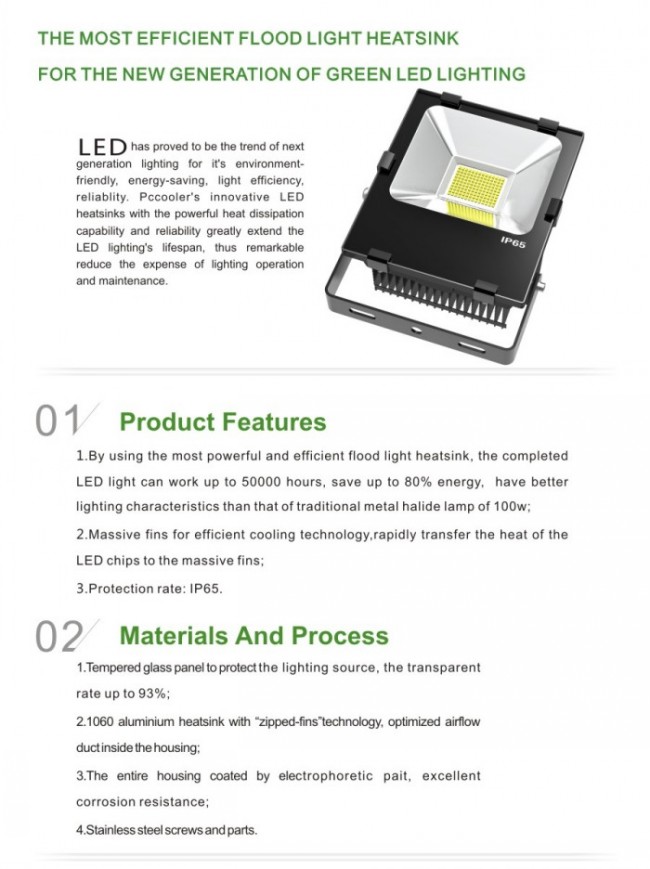 Outdoor Ce RoHS Approved LED Flood Lighting 50W LED Floodlight 50W