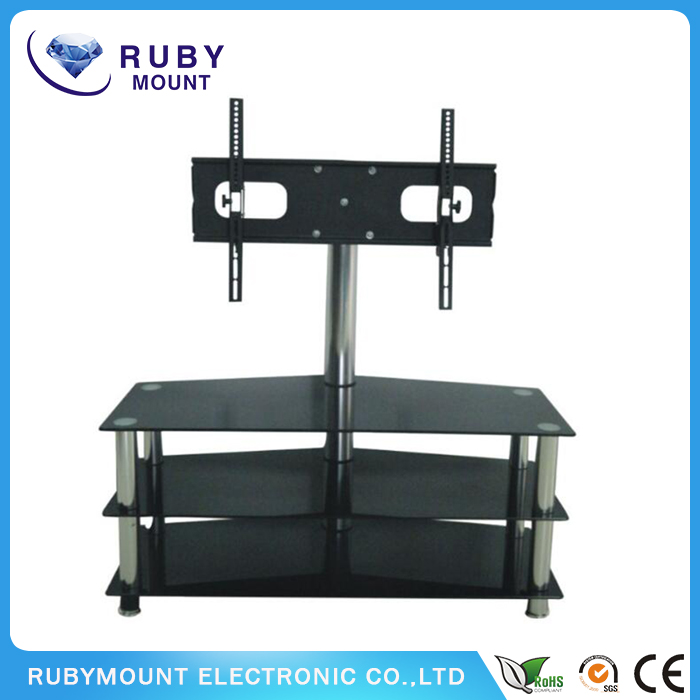 Tempered Glass Living Room Furniture TV Stand DVD Bracket