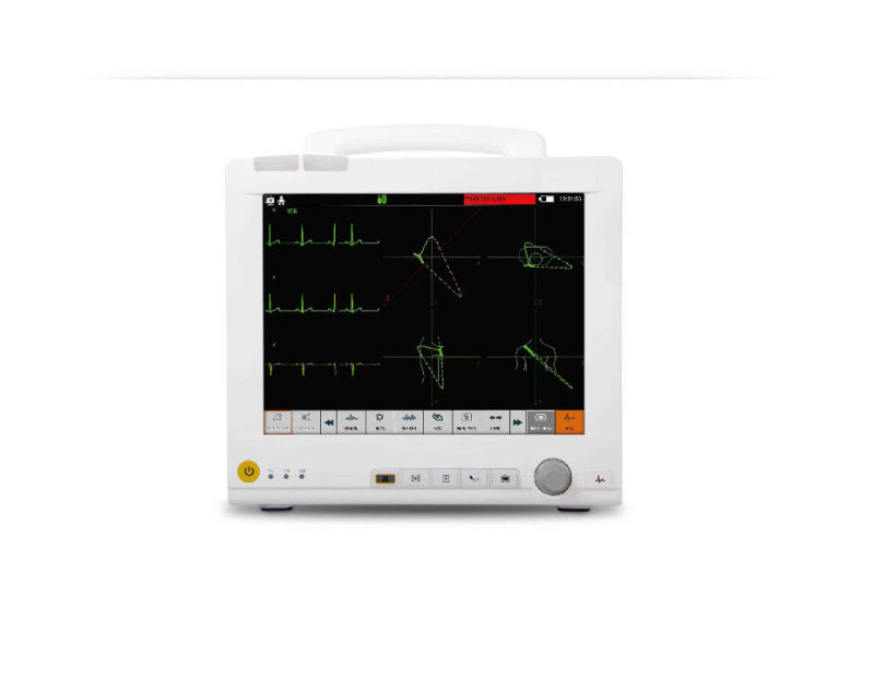 12.1 Inch Modular Patient Monitor Touch Screen Ccu ECG EKG Machine Telemetry (SC-C100)