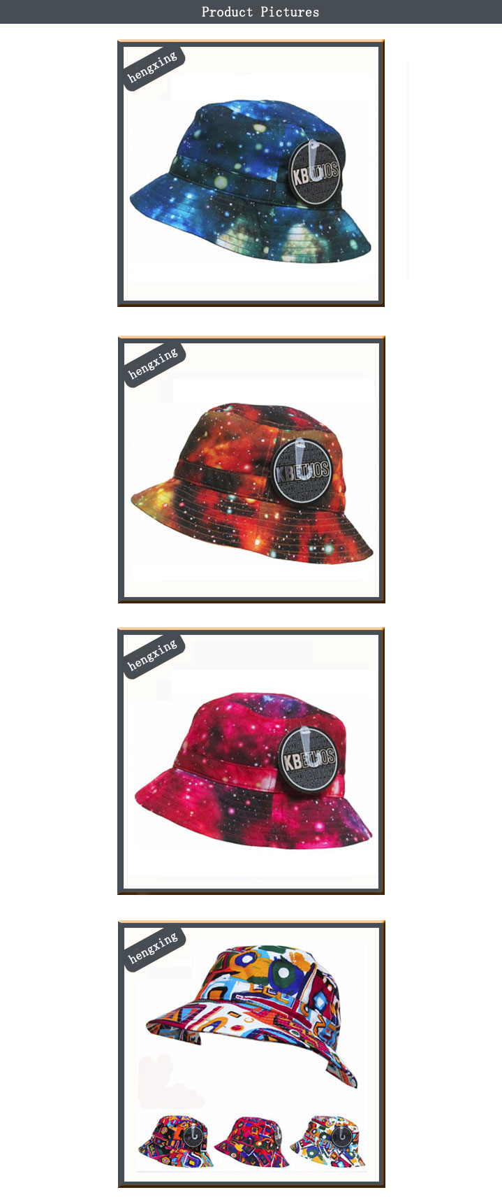 Customized Logo Custom Made Blank Bucket Hat