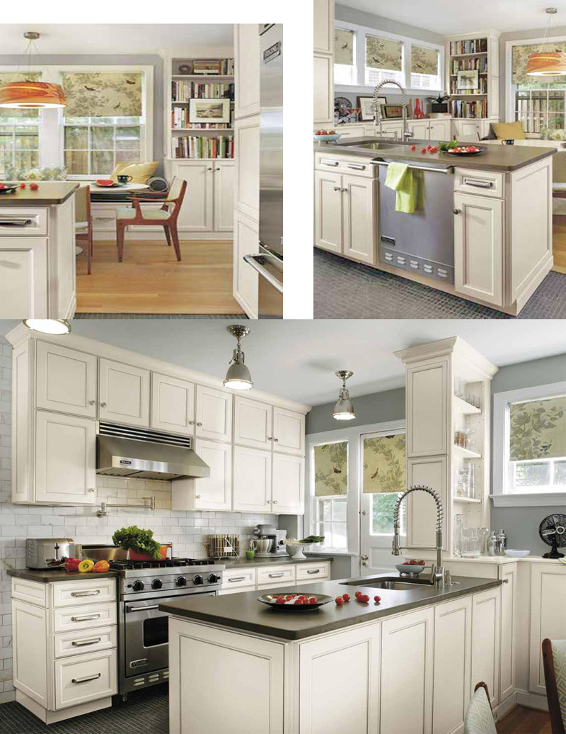 Island Style Solid Wood Modular Kitchen Cabinets