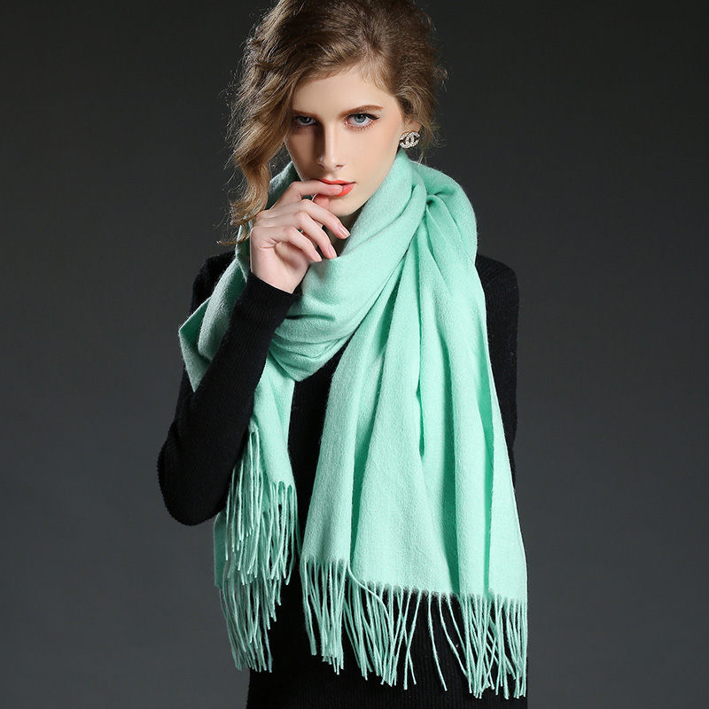 Fashion Accessories Light Green Pashmina Wrap Lady Scarf