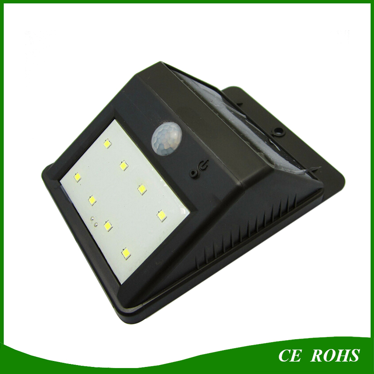 IP65 LED Solar Yard Wall Lights Sound Sensor Spot Light