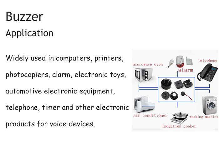 2016 High Quality Buzzer 24V/Piezo Buzzer for Home Appliances