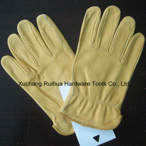 10''cowhide Split Leather Truck Driver Gloves, Sheep Leather Driving Glove, Goat Skin Glove/Sheep Leather Glove, Goat Leather Unlined TIG Welding Gloves