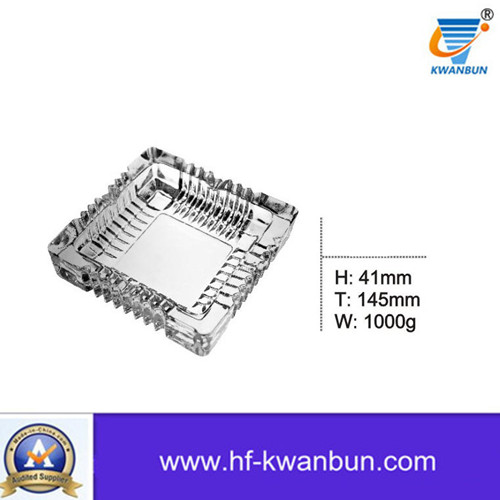 High Quality Clear Glass Ashtray Square Ashtray for Daily-Use Kb-Hn01318