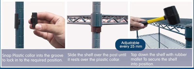 Adjustable Slanted Metal Wire Display Rack for Store/Supermarket Use (CJ-A1100)
