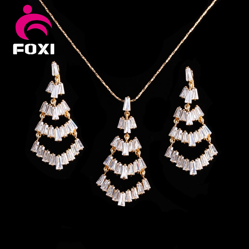 2016 Gold Plated Fashion Jewelry Sets Best Price Brass Hot Sale Products